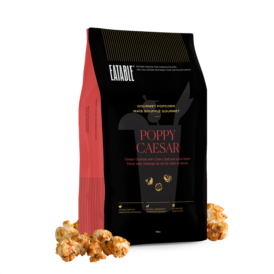 Poppy Caesar - Cocktail Infused Gourmet Popcorn - EATABLE Popcorn
