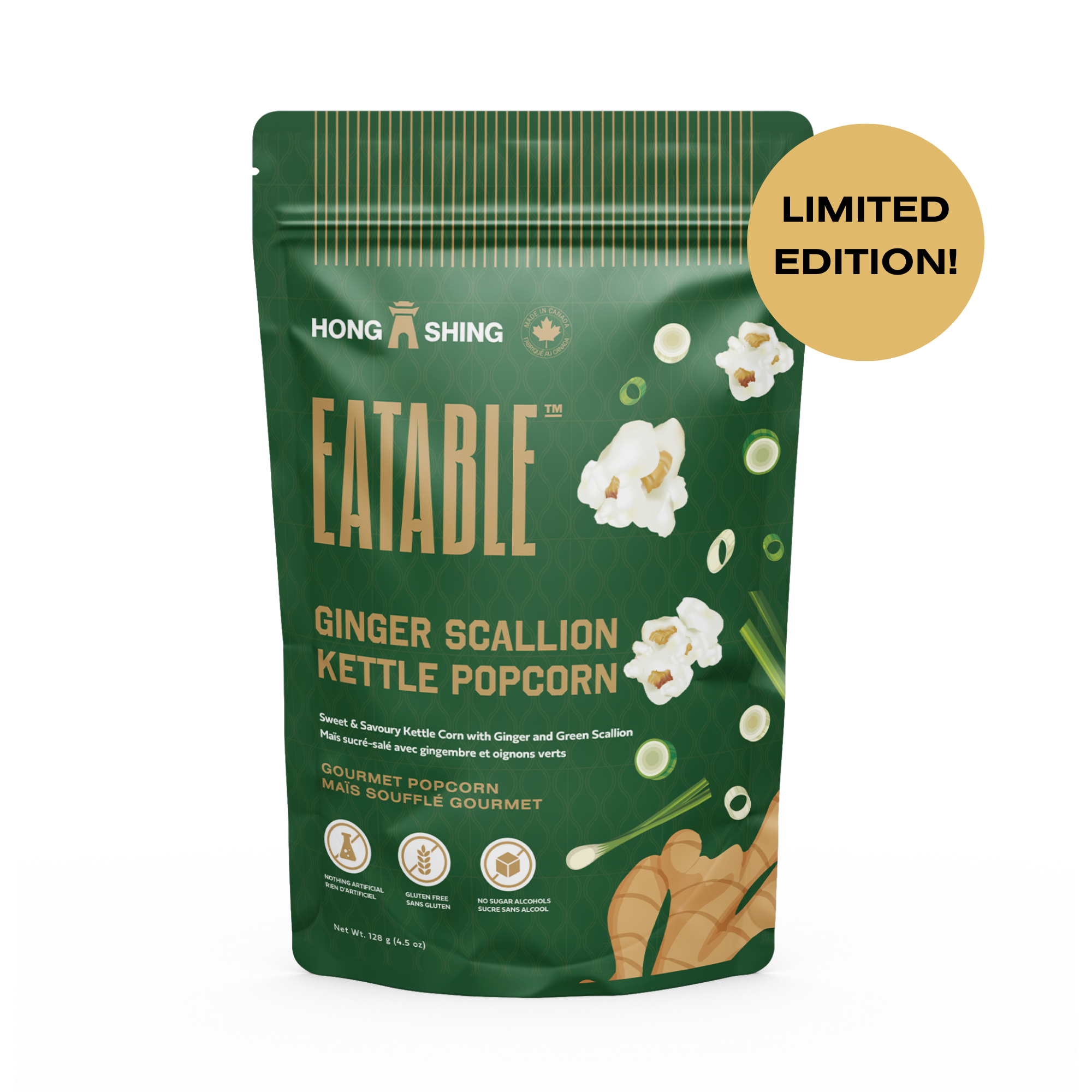 Eatable X Hong Shing Ginger Scallion Kettle Corn - Limited Edition