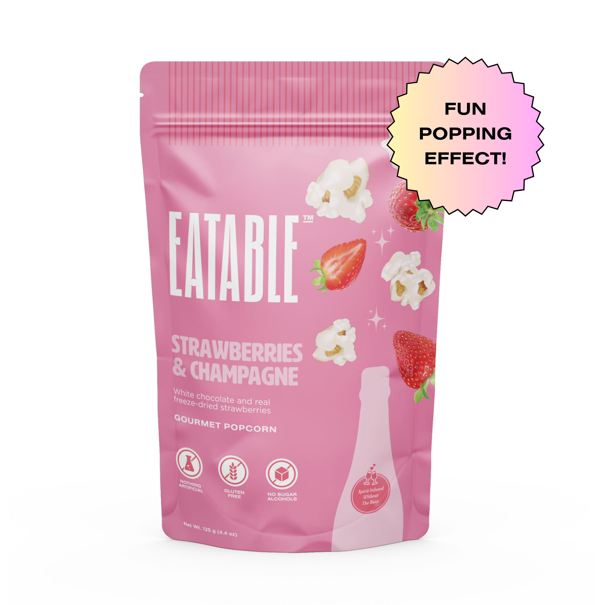 Strawberries & Champagne - White Chocolate Kettle Corn