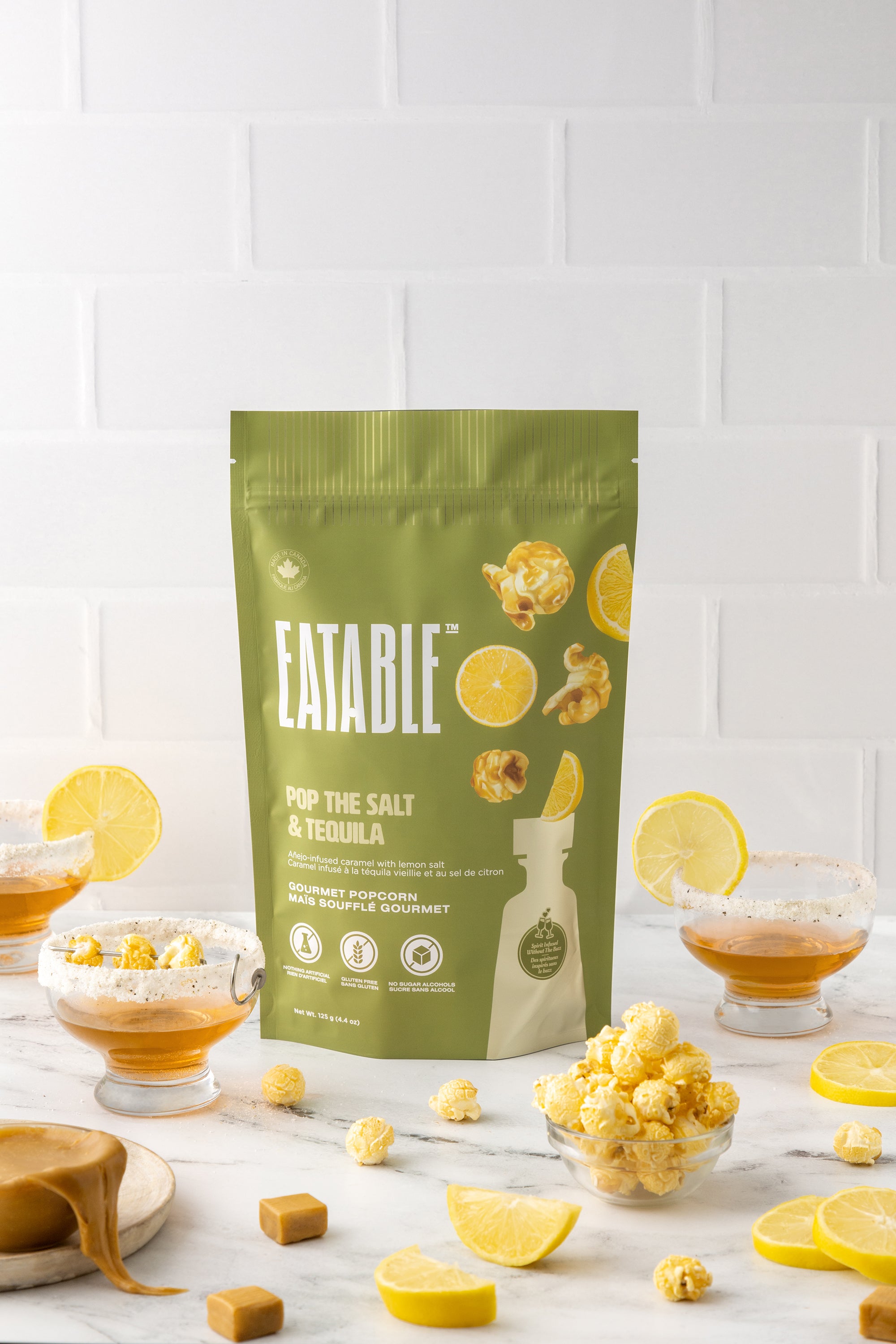 Pop the Salt & Tequila - Añejo Infused Caramel Popcorn – EATABLE™ Popcorn