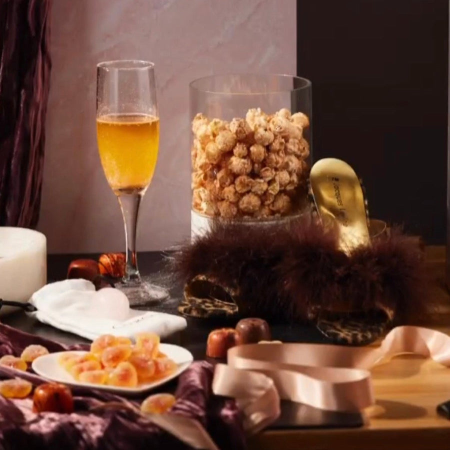 Poppin' Peach Bellini - Candied Peach Wine Popcorn