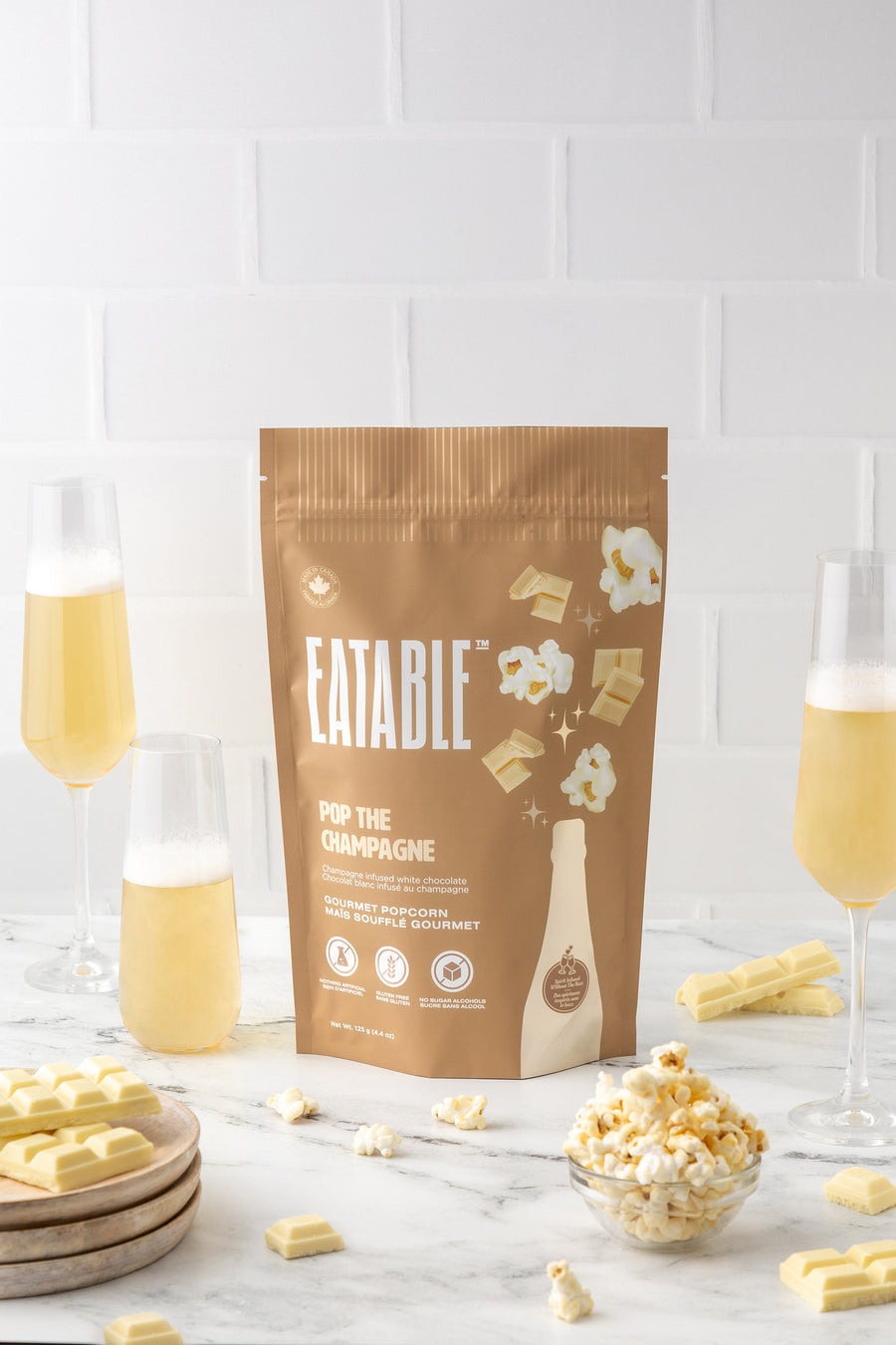Pop the Champagne (125 g) - Case of 12 - EATABLE Popcorn