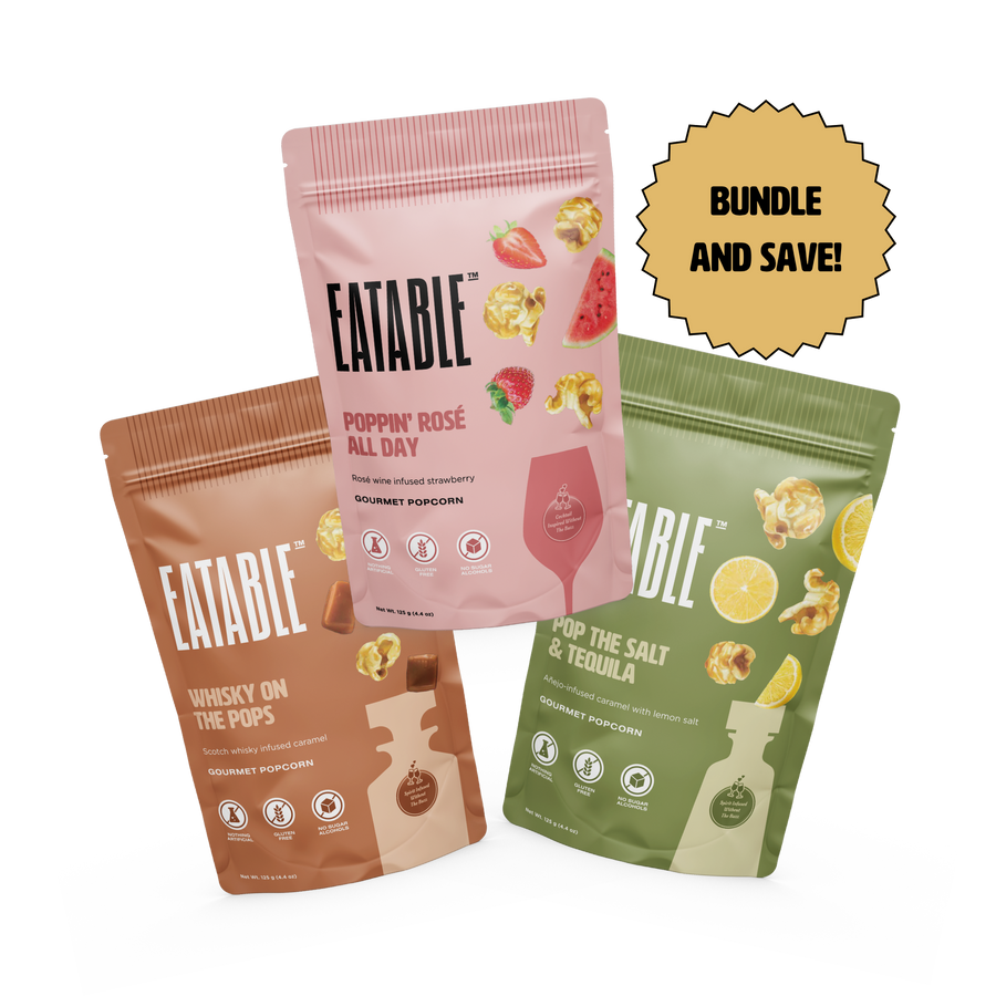 Summer Snacking Trio - Bestseller Caramel Popcorn Bundle - EATABLE Popcorn