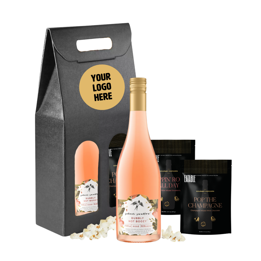 Custom - Pop Fizz Clink - Popcorn & Bubbly Gift Caddy
