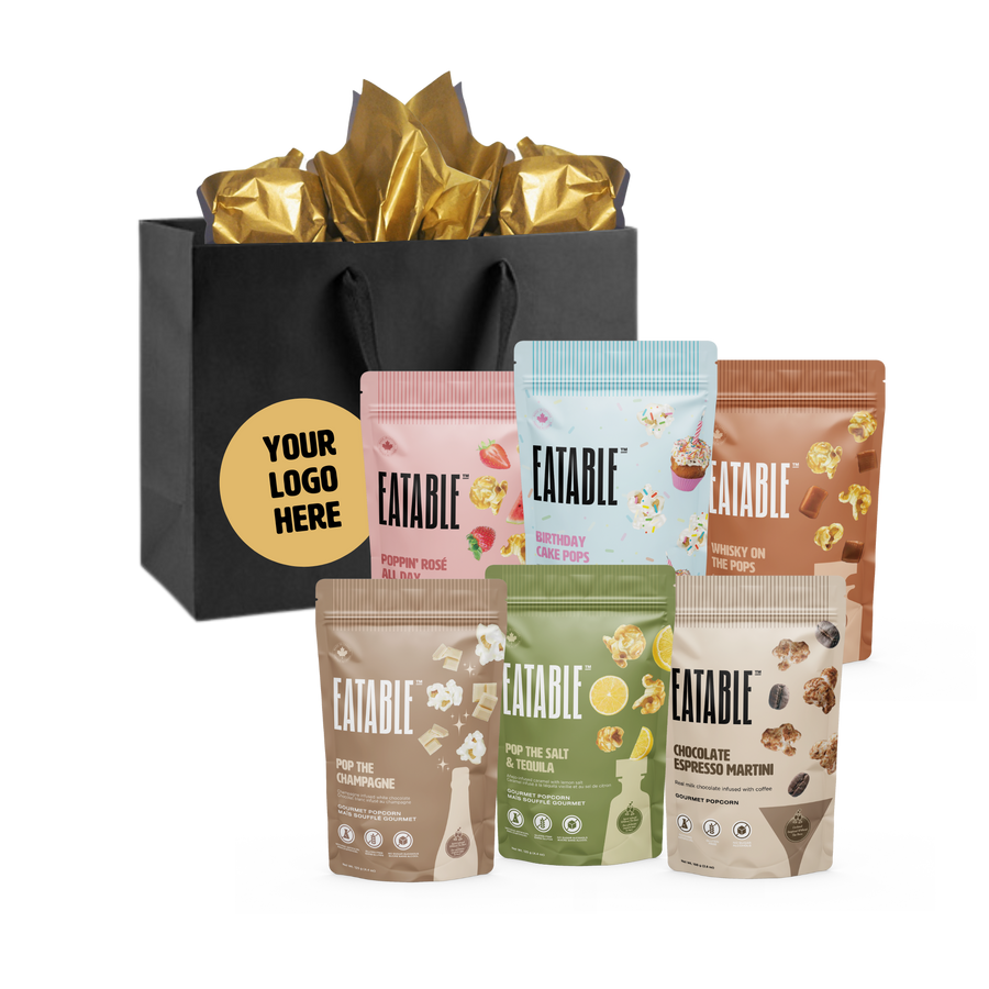 Custom - Poppy Hour Celebration - Popcorn 6-Pack Gift Bag