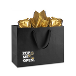 Matte Black Gift Bag + Note Card