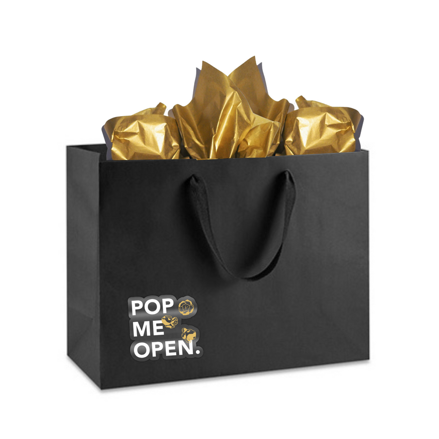 Matte Black Gift Bag + Note Card
