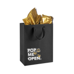 Matte Black Gift Bag + Note Card