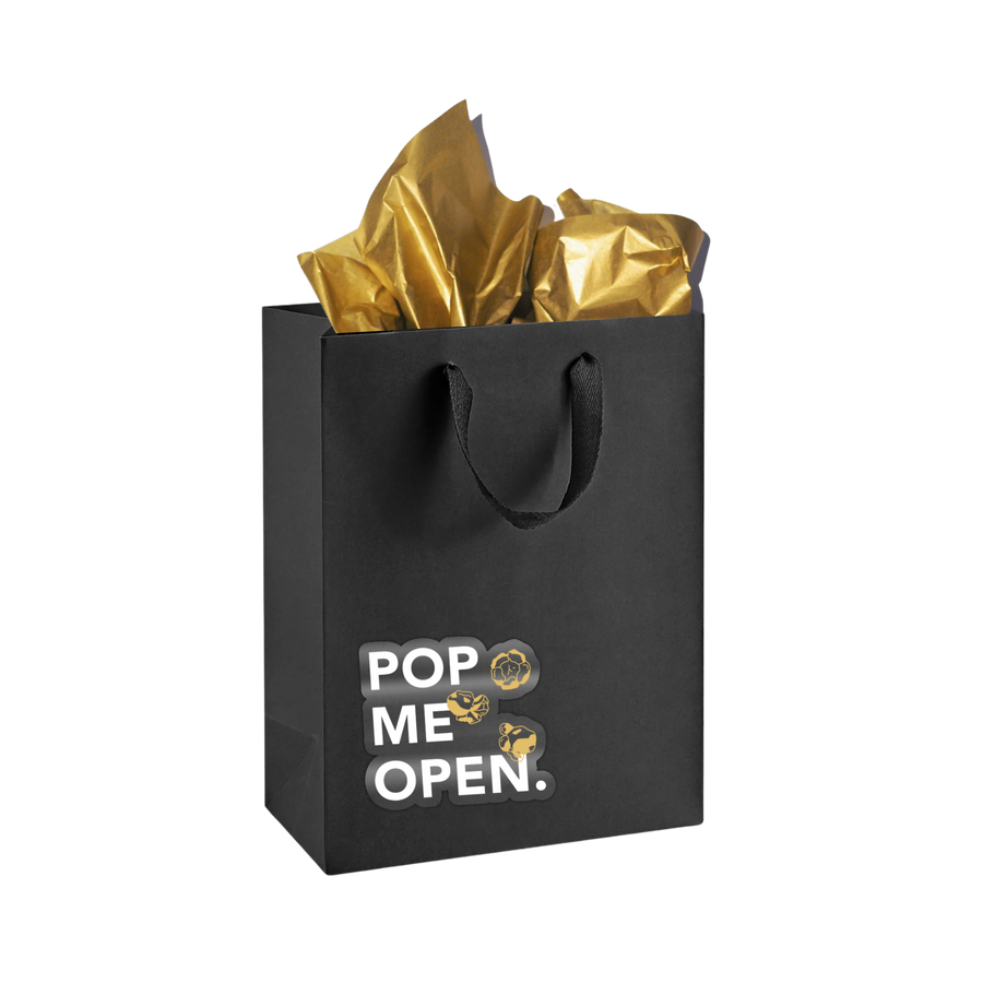 Matte Black Gift Bag + Note Card