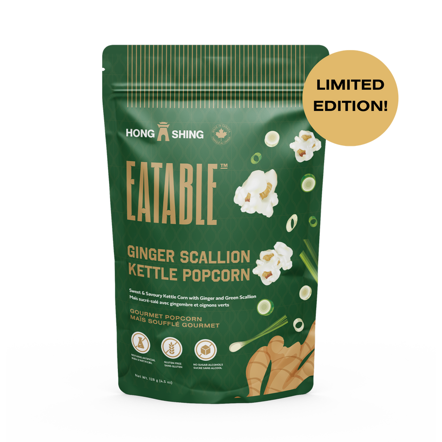 EATABLE x Hong Shing Ginger Scallion Kettle Corn (125g) - Case of 6 - EATABLE Popcorn