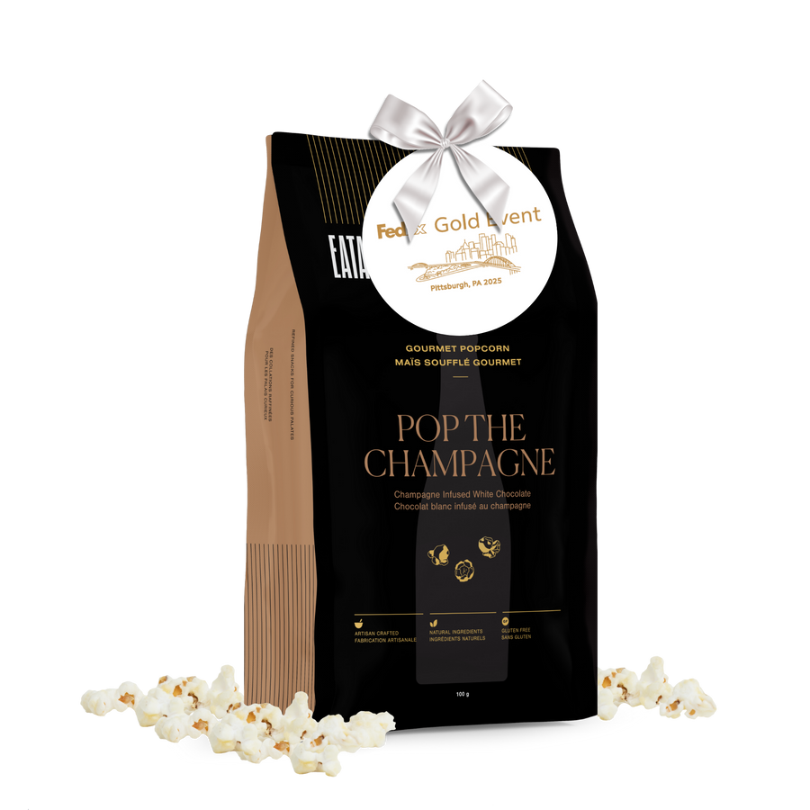 Custom Luxe Popcorn Bags - Personalized Tag with Your Logo!