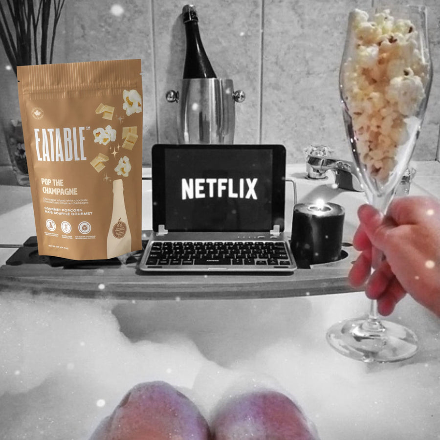 Pop In the Tub - Self Care Gift Box - EATABLE Popcorn