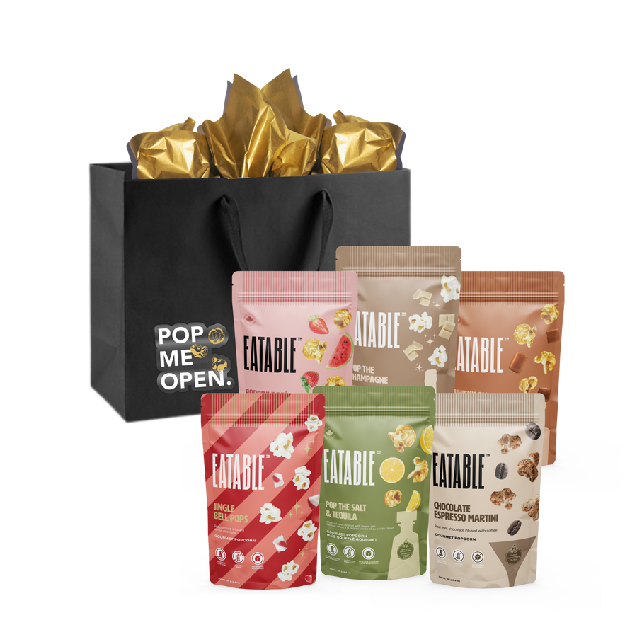 Poppy Holidays - Popcorn 6-Pack Gift Bag