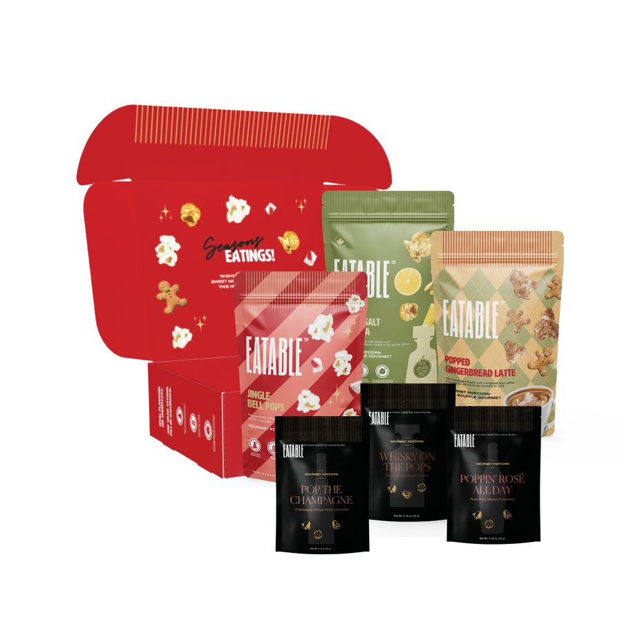 Poppy Holidays 6-pack - Gourmet Popcorn Gift Box