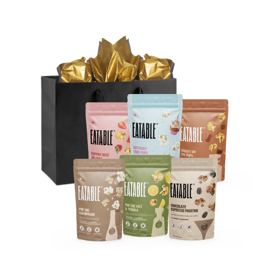 Poppy Hour Celebration - Popcorn 6-Pack Gift Bag