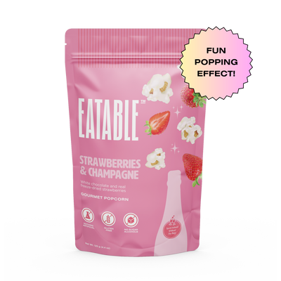 Strawberries & Champagne (125g) - Case of 6 - EATABLE Popcorn