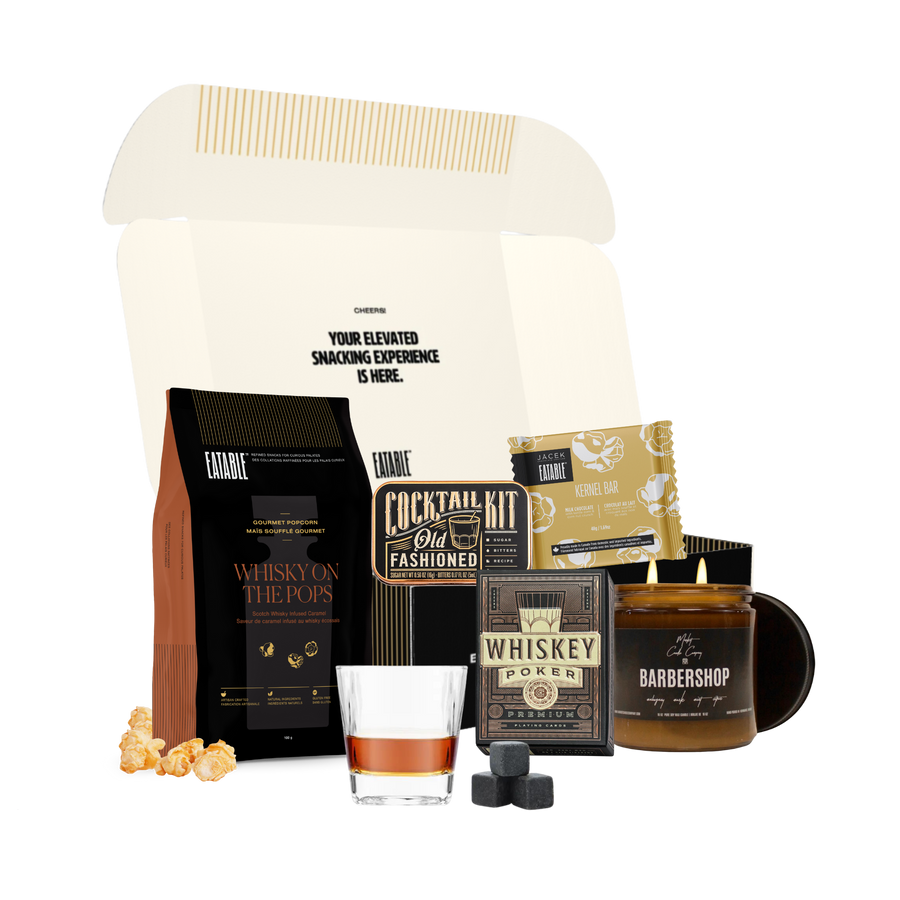Whisky Night Cap - Whisky Lovers' Gift Box - EATABLE Popcorn