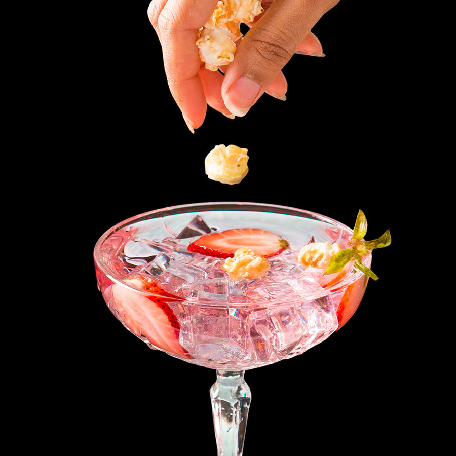Poppin' Rosé All Day - Wine Infused Candied Popcorn - EATABLE Popcorn